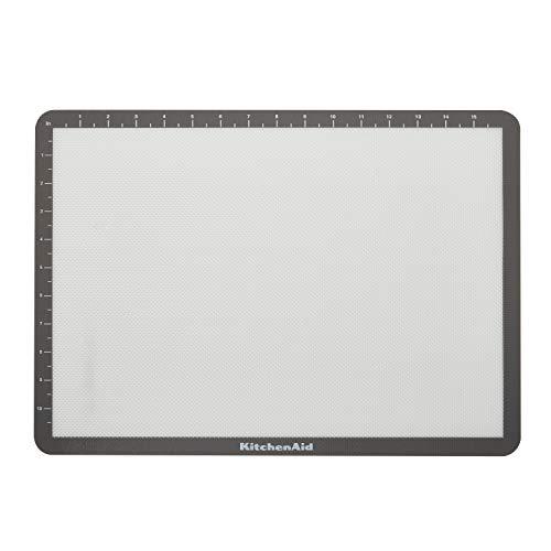 KitchenAid Tapete de silicone para assar, 30 x 43 cm, cinza