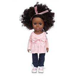 Miaoqian Presente de boneca feminina de 14 polegadas reborn baby dolls para americano de 14 polegadas boneca roupas sapatos presente para meninas brinquedo para crianças