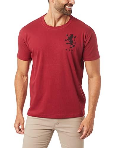 Camiseta,Big Shirt Lion,Osklen,masculino,Vermelho Escuro,P
