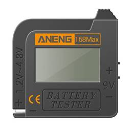 Henniu Battery Tester 168MAX Digital Display Tester Verificador de tensão da bateria Ferramenta de teste de capacidade da bateria Testador universal para verificação de bateria de botão AAA AA