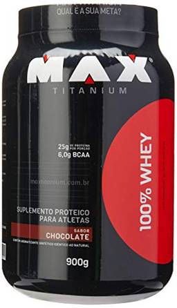 100% Whey Protein - Chocolate - Max Titanium, 900 G