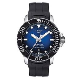Tissot Relógio masculino casual Seastar 660/1000 aço inoxidável preto T1204071704100