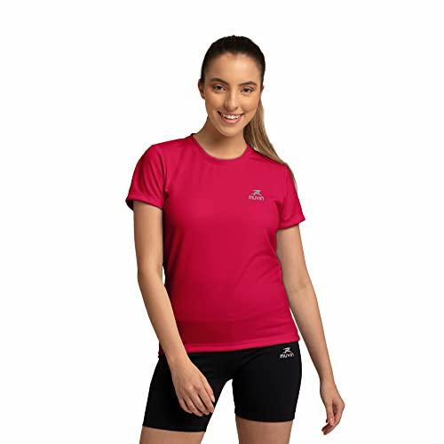 Camisetas Dry Basic SS FPS 50 Muvin – Manga Curta – Feminina – Proteção Solar UV50 – Camiseta Para Academia Treino Funcional – Pilates – Yoga – Corrida – Ginástica Fitness – Caminhada – Secagem Rápida (GG, Pink)