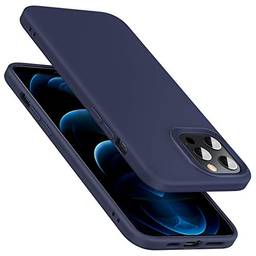 ESR Cloud Series Compatível com Capa para iPhone 12 /12pro Compatível com Capa para iPhone 12 Pro, Capa de Silicone Líquido (2020) [Punho confortável] [Proteção de tela e câmera] [Absorção de choque], 6.1 "- Azul marinho
