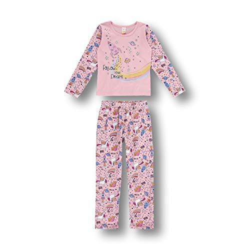 Pijama Sleepwear Marisol meninas, Branco, 10