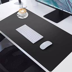 Mouse Pad Grande 120x60cm Desk Pad Gamer Tapete De Mesa Notebook Computador Escritório Office Design Slim Antiderrapante Fácil Deslize (PRETO)
