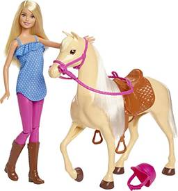 Barbie Cavalo Básico com Boneca, Multi