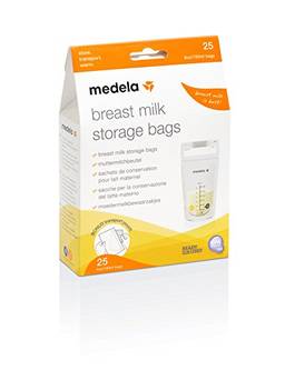 Bolsa Para Coleta de Leite Materno Storage Bag - 25 Unidades, Medela, Incolor