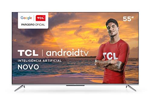 Smart TV TCL LED Ultra HD 4K 55" Android TV com Google Assistant, Borda Ultrafina e Wi-Fi - 55P715