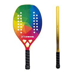 Raquete De Beach Tennis Fibra Carbon Fibra Vidro Fastdry Sports Towel como Presente (desenho de arco-íris)