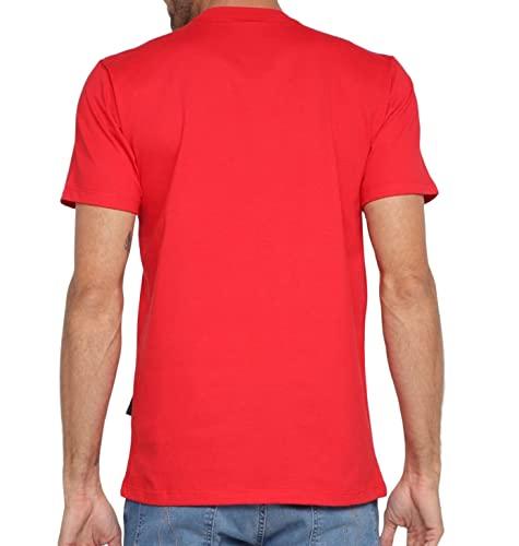 Camiseta Oakley Masculina Striped Bark Tee, Vermelho, M