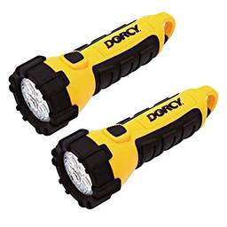 Dorcy Lanterna LED flutuante 41-2524 pacote com 2 com clipe mosquetão, 55 lúmens, amarela