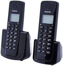 Telefone Sem Fio Panasonic Combo (2 Telefones) Preto KX-TGB112LBB