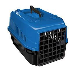 Caixa De Transporte Color N4 Cachorro Gato Cão Cor:azul