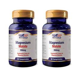 Magnésio Dimalato - 2 unidades de 60 Comprimidos - VitGold