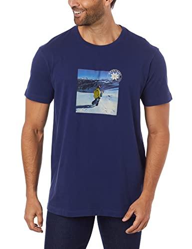 Camiseta,T-Shirt Vintage Walking In The Snow,Osklen,masculino,Azul Escuro,M