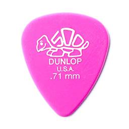 Palhetas de guitarra Delrin Dunlop 41P71 .71 mm (rosa médio), pacote com 12