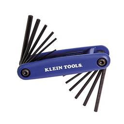 Klein Tools Conjunto de chaves sextavadas Grip-It 70573, 12 teclas, tamanhos SAE/métricos