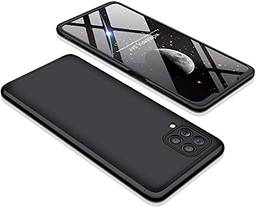 Capa Capinha Anti Impacto 360 Para Samsung Galaxy M62 com Tela de 6.7" Polegadas Case Acrílica Fosca Acabamento Slim Macio (Preta)