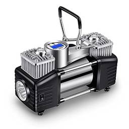 Lianai Bomba de ar de carro de alta pressão para cilindro, bomba de enchimento de pneu elétrica, visor digital, função predefinida de pressão do compressor de ar