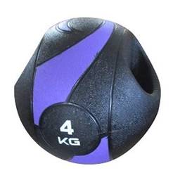 LiveUp Medicine Ball C/ Pegada , 4Kg/230Mm , Sports, Preto
