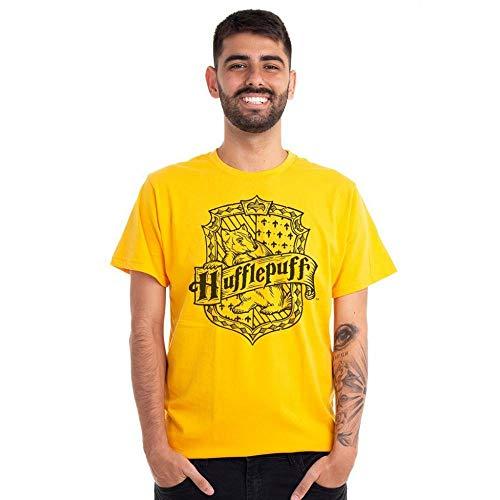 Camiseta casas lufa-lufa, clube comix, unissex, amarelo, G