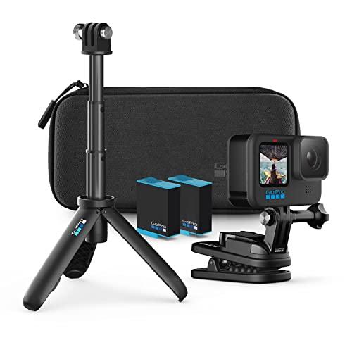 Câmera GoPro HERO10 Black + Kit de Acessórios - à Prova D’água, Vídeos 5.3K 60, Fotos 23MP, GP2, HyperSmooth 4.0, Live Streaming, Webcam, Conexão Nuvem - Preta