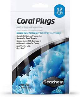 Seachem Coral Plug – base para segurar corais – 12 plugs