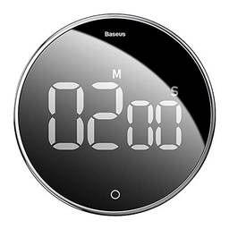 Cronômetro eletrônico de rotação Alarme de contagem regressiva digital magnética Cronômetro para cozinhar, leitura, fitness relógio pendurado