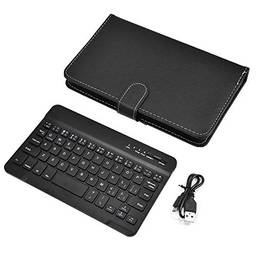 Labuduo Teclado sem fio, leve, compacta, resistente à poeira, capa de teclado Bluetooth para telefone doméstico (preto)