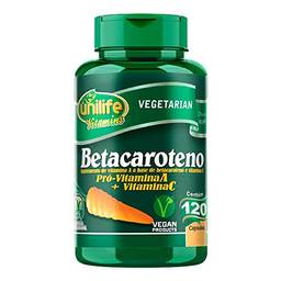 Beta Caroteno - Vitamina A e C - 120 cápsulas
