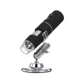 Henniu Microscópio digital sem fio 1080P WIFI Handheld Microscope com 8 LED Light Substituição para/Android//Windows/