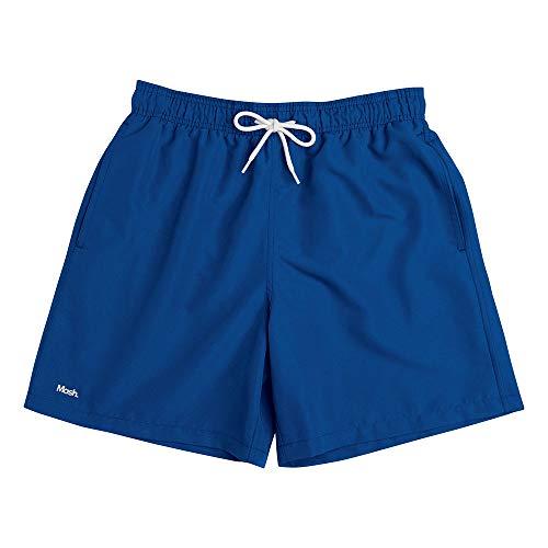 Shorts Liso C/Bordado, Mash, Masculino, Azul Royal, GG