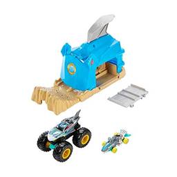 Mattel Hot Wheels Monster Trucks, Lançadores Radicais Shark Wreak, Multicor