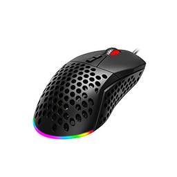 Mouse Gamer RGB Havit MS885 Macros por Software, 8 Teclas, Três Lados Intercambiáveis, Resoluções 1000-2400-3600-5000-7000-10000 DPI Design Perfurado
