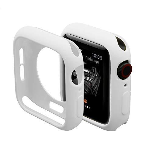 Capa case silicone para apple watch series 1 2 3 4 tamanho 44mm branco