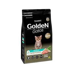 Ração Golden Gatos Filhotes Sabor Frango - 3kg Premier Pet para Todas Todos os tamanhos de raça Filhotes -