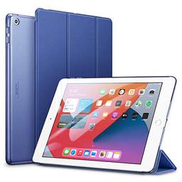 ESR para iPad 7ª geração de capa, capa Yippee Trifold Smart para iPad 10.2"2019 com função Auto Sleep/Wake, capa leve de suporte de visualização múltipla com capa dura - azul