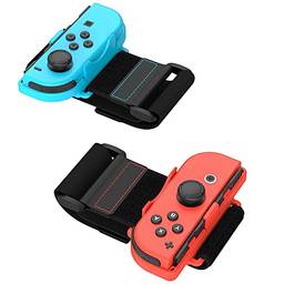 TalkWorks Joycon Wrist Band Straps for Nintendo Switch - Adjustable Right/Left Controller Joy cons Accessories - Ideal for Just Dance 2015, 2018, 2019, 2020, 2021