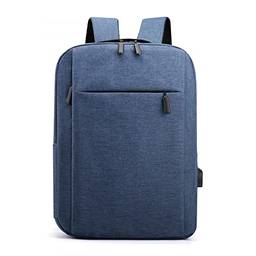 NUTOT E243 mochila de estudante de negócios bolsa notebook impermeável e resistente ao desgaste USB externo pode conter um laptop fino e leve de 15,6 polegadas (azul)