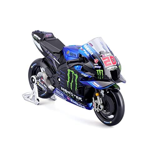 Miniatura Moto GP Yamaha YZR-M1 R1 2022 1/18 Maisto (Fabio Quartararo)