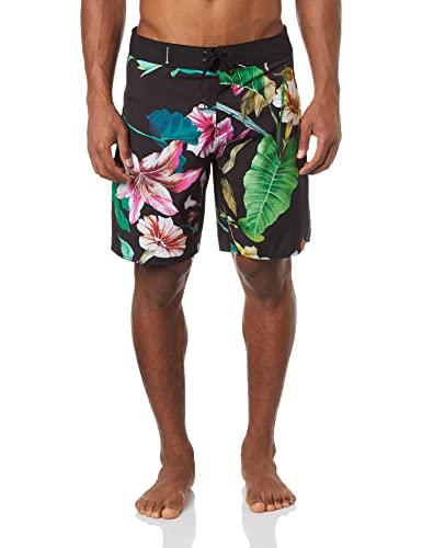 Bermudas,Surf tropical flower,Osklen,masculino,Preto/Verde,44
