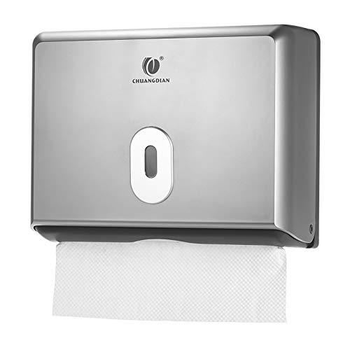 KKmoon Dispensador de lenços de papel montado na parede Suporte para caixa de lenços de papel para toalhas de papel múltiplas dobras