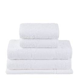 Buddemeyer-Jogo de Toalhas LOLLIPOP CEMB.PE,100% Algodão, Branco, 2 toalhas banho 90x150 cm, 2 toalhas rosto 48x80 cm, 1 piso 48x70 cm