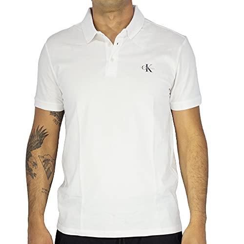 Camisa polo re issue, Calvin Klein, Masculino, Branco, P