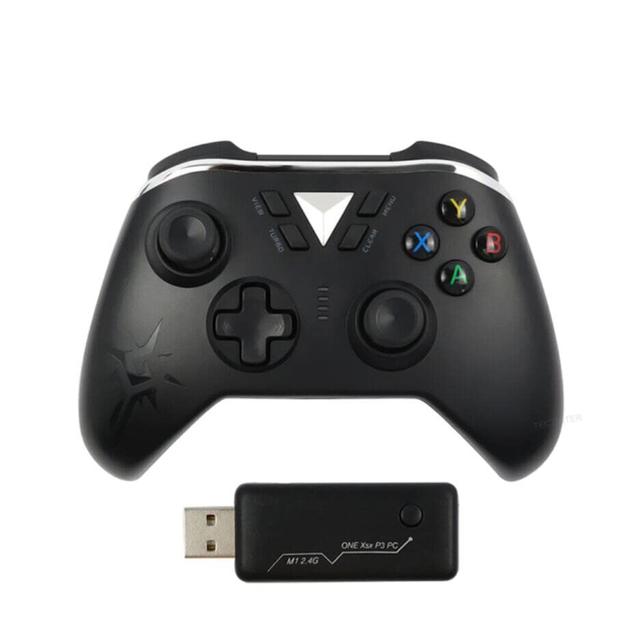 SZAMBIT Controlador De Jogo Sem Fio 2.4g Para Console Xbox One Series X S Para Ps3 Gamepad Pc Joystick Para Xbox One Controle Joypad (Preto)