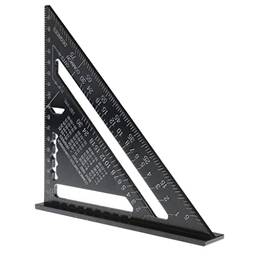 Carpinteiro Métrico Da Régua Do Triângulo Da Combinação Liga De Alumínio De 7"