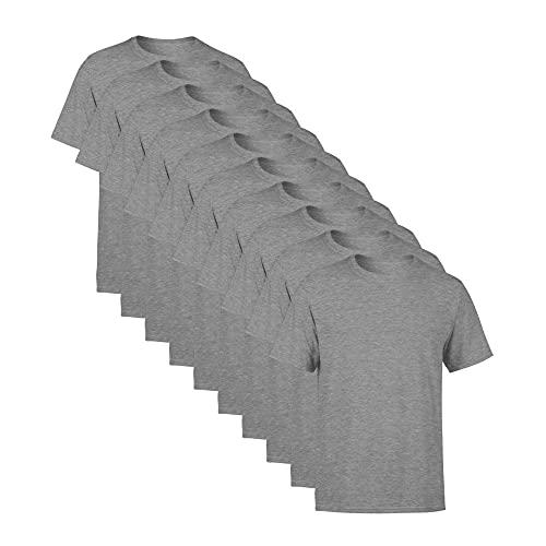 Kit 10 Camisetas Masculina SSB Brand Lisa Algodão 30.1 Premium, Tamanho GG