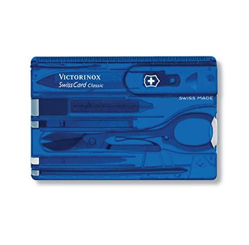 Swiss Card Victorinox Classic, Azul Translúcido, 11 funções