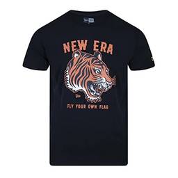 Camiseta New Era Tshirt New Era Brasil masculino, Preto, M